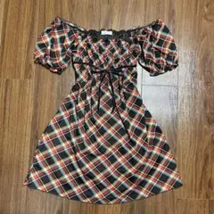 LIZLISA♡リズリサ　チェックワンピース　00s y2k 姫ギャル　平成　森