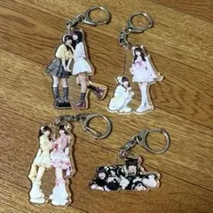 きゅるりんってしてみて 島村嬉唄 チバゆな アクリルキーホルダー 4点 くじ