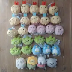 すみっコぐらし　ばんざいゴムひも付きマスコット　みにっコとあそぼ　29個セット