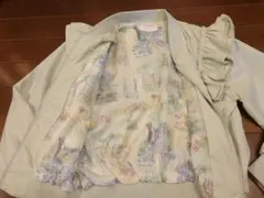メゾピアノ140春物ブルゾン裏総柄