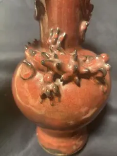 中国古美術品　明清時代　紅釉　螭龍　花瓶　30cm 2026年最新】中国 花瓶 龍の人気アイテム - メルカリ