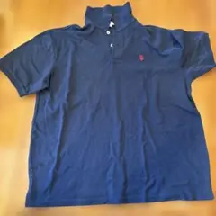 美品　U.S. POLO ASSN. ネイビー ポロシャツ Fサイズ