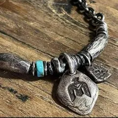 超大人気　モテイーグルネックレス　ターコイズネックレス　ナバホ族　2ネックレス