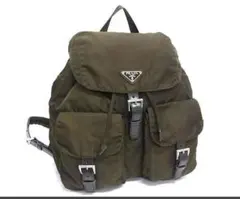 美品♥PRADA オリーブグリーン バックパック/ユニセックスコメント10%引き