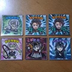 【鬼滅の刃】ビックリマンチョコ　シール　6枚