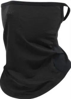 男女兼用 UVカット フェイスカバー 黒