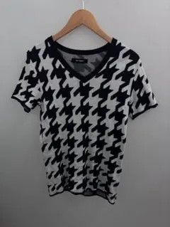 1PIU1UGUALE3 半袖 ニット Tシャツ big houndstoothのサムネイル