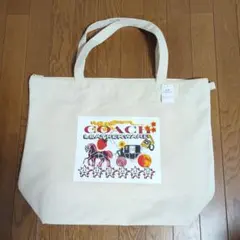COACH ベージュ トートバッグ 大容量