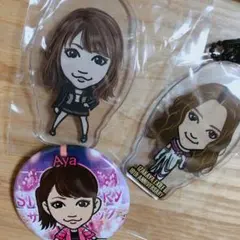 Egirls 藤井夏恋  Aya クリアチャーム 缶バッジ セット