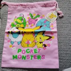 ポケットモンスター 巾着袋 ピンク