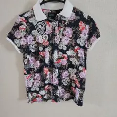 PEARLY GATES ポロシャツ 花柄 ホワイト PEARLY GATES 花柄ポロシャツ - メルカリ