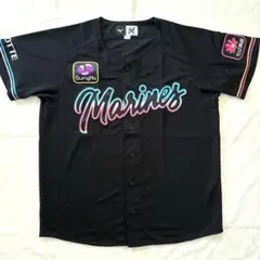 千葉ロッテマリーンズ ユニフォームM ブラックサマー 2023 背番号無しのサムネイル