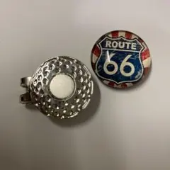 ゴルフマーカー ROUTE 66 マグネット式