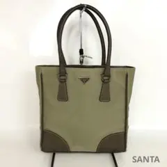PRADA プラダ トートバッグ ハンドバッグ 肩掛け 鞄 キャンバス レザーのサムネイル