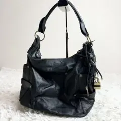 イタリア製 レトロ インポート 古着小物 Felisi 本革切替 ハンドバッグ 