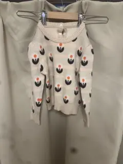 花柄ニットセーター　子供服　ベビー　キッズ