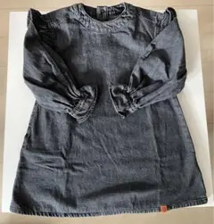 UNIVERSAL OVERALL ブラック デニムワンピース XS キッズのサムネイル