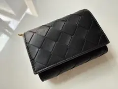 BOTTEGA VENETA 三つ折り財布 ブラック