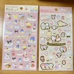 サンリオキャラクターズ　シール　サンリオ　箔押しシール　２種