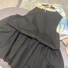 黒のノースリーブフレアチュニック