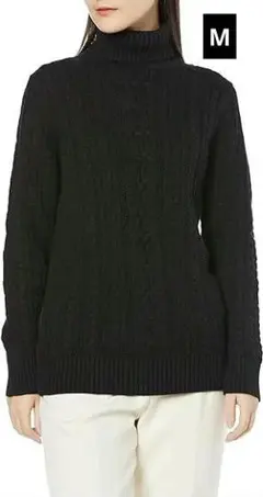 Amazon Essentialsセーター ケーブルニットタートルネック M