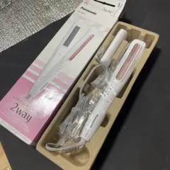 新品未使用Panasonic ストレート&カールアイロン ホワイトEH-HW12