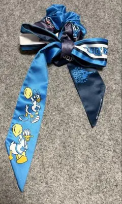 【未使用】ドナルドダック リボン＆シュシュ セット