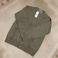 ★新品GU ラムブレンドVネックカーディガンL