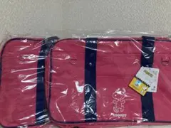 スヌーピー バッグ 2個セット ピンク