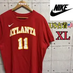 【アメリカ古着】NIKE NBA ATLANTA Tシャツ XL レッド