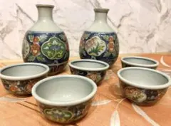 有田焼 古伊万里 酒器揃 猪口 ぐい呑み 徳利 共箱