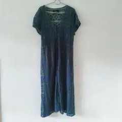 レースマキシ丈ドレス