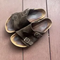 BIRKENSTOCK チューリッヒ 紺サンダル 23cmドイツ製 - メルカリ