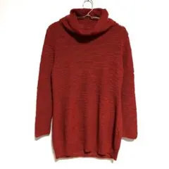 GIANNI LO GIUDICE 赤タートルネックニット　36 ウール100%