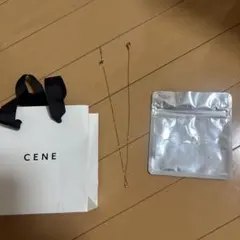 CENE ジルコニアスライドチェーンネックレス ゴールド