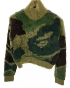 BAPE MEGA ABC CAMO FUR CROPPED CARDIGANのサムネイル