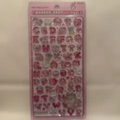 サンスター文具 正規品 ボンボンドロップシール もじ マイメロディ マイメロ