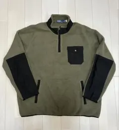 希少‼︎ ラルフローレン ハイブリッド ボアフリース ハーフジップ カーキ XXL