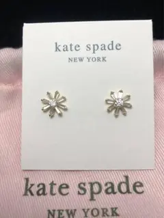 kate spade 花形クリスタルピアス