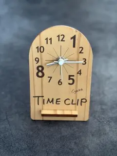 矢井田瞳さん TIME CLIP 木製置時計
