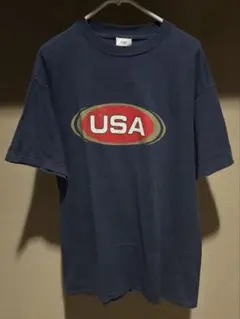 美品 90s NIKE ラバー プリント 半袖 Tシャツ Lサイズ USA製