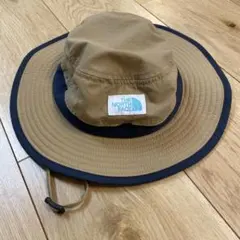 THE NORTH FACE ハット ベージュ/ネイビー　キッズ　KMサイズ