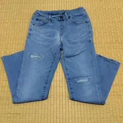 キッズ デニム ロングパンツ　ユニクロ