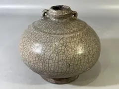 中国古窯 哥窯花柄 高さ約14cm 東す8-0820☆2Fタエチ - メルカリ