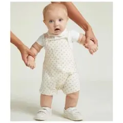 PETIT BATEAU プチバトー　サロペット　半袖ボディスーツ　ロンパース