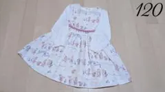 メゾピアノ 120 鼓笛隊柄 ドッキングワンピース