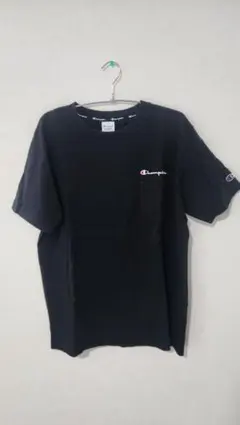 Champion ポケット付きメンズ Tシャツ ブラック⭐まとめ買いがお得⭐のサムネイル