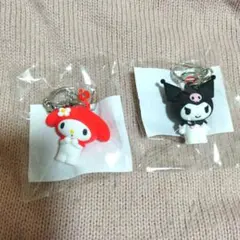 大分銀行　非売品　クロミ　マイメロ　ラバーキーホルダー　子ども　２個セット