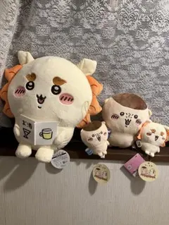 ちいかわ　シーサーおすわりBIGぬいぐるみ✖️ボイス✖️マスコット　4種セット