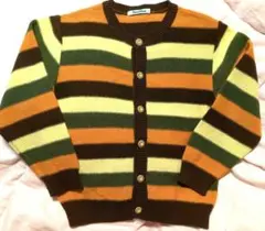 ファミリア familiar 茶系 ボーダー 120cm